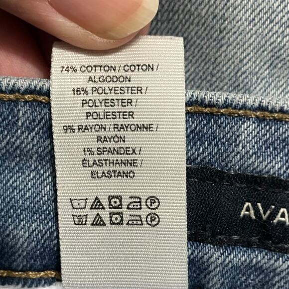 Lucky Brand Jeans Womens Size 6 Blue Ave Crop Mid Rise Stretch Step Hem Denim - Picture 9 of 12